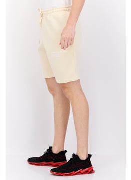 Blank Essentials Men Brand Logo Basic Shorts, Beige  - Image 4