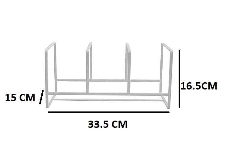 appeasy Metal Storage Rack Plate Stand 3 Slot01 15X335X165 Cm - Image 5