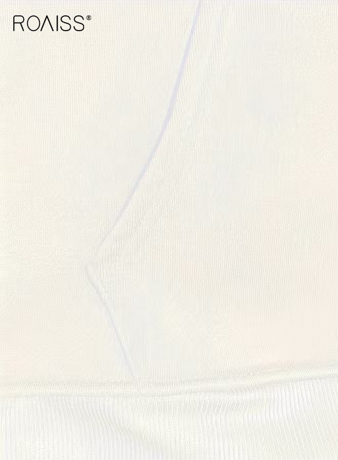 رويس هودي نسائي كلاسيكي بأكمام طويلة، بلوفر متعدد الاستخدامات، مع غطاء رأس برباط وجيب كنغر، ملابس كاجوال، نمط الشارع، أنشطة خارجية خفيفة - Image 5