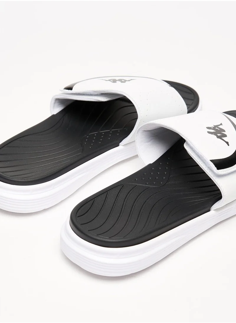 Kappa Men's Logo Print Slip-On Slide Sandals