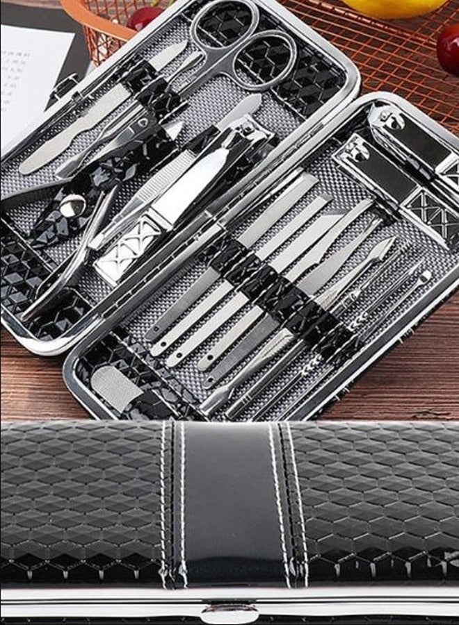 18-Piece Nail Manicure Tool Set With Case - Image 2