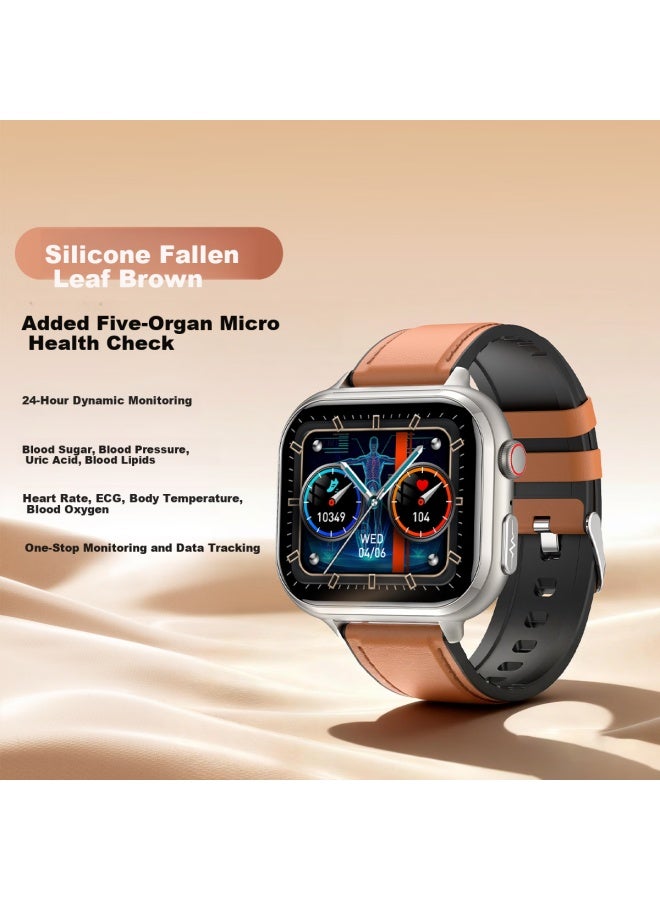 Suoying Blood Sugar And Blood Pressure Monitoring Smart Watch, Intelligent Health Non-invasive Heart Rate, Blood Oxygen, Blood Lipids, Uric Acid Monitoring Ecg All-in Device, Non-medical Grade Bracelet