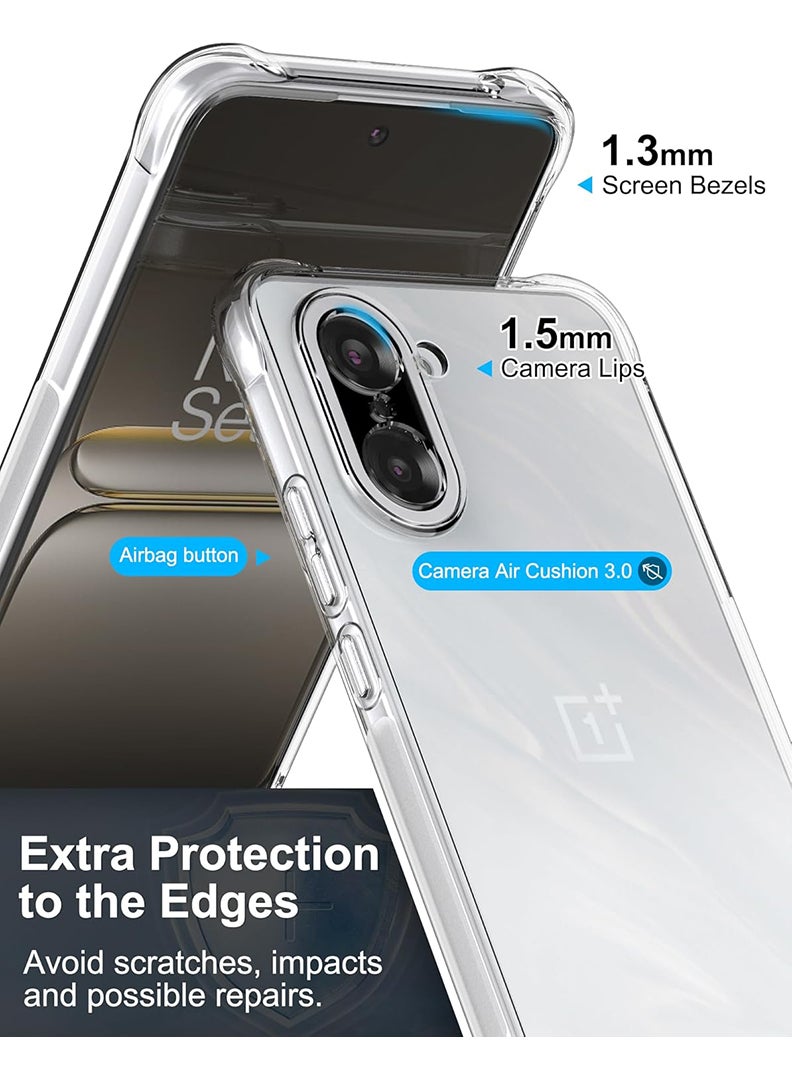 Case Up Clear Case Compatible with OnePlus Nord CE 5 Shock-Absorption TPU Cell Phone Cover, Soft Flexible & Crystal Clear Protective Case - Image 4