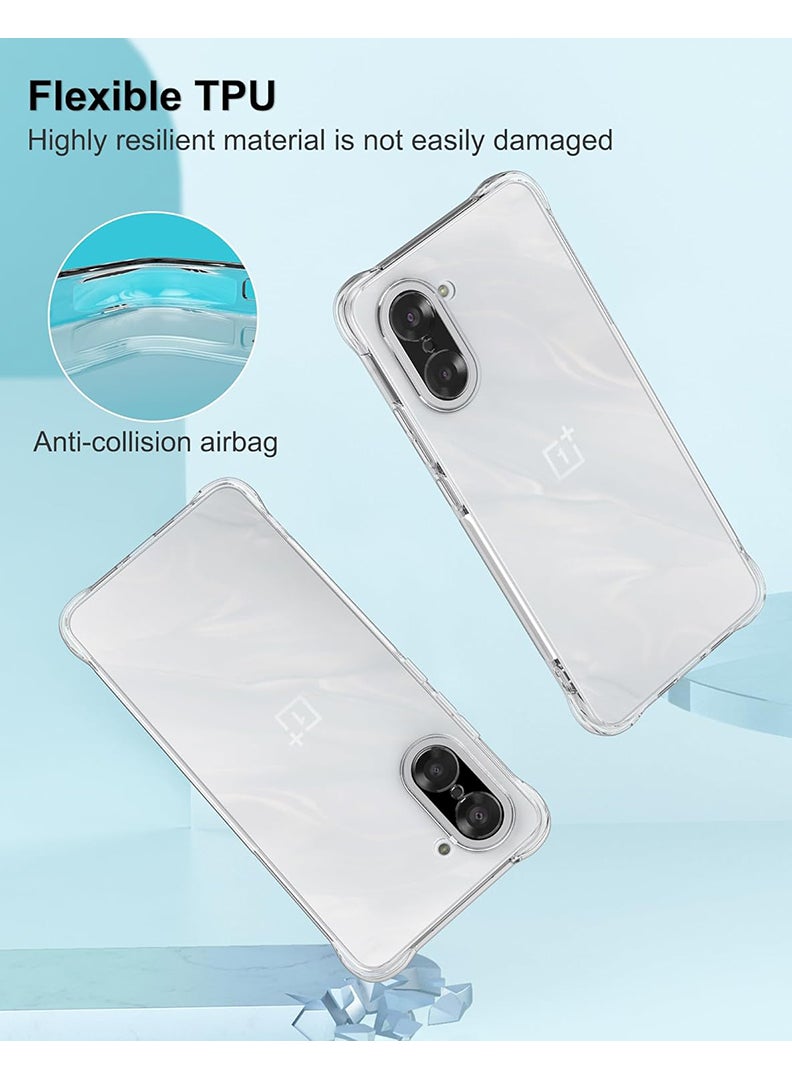 Case Up Clear Case Compatible with OnePlus Nord CE 5 Shock-Absorption TPU Cell Phone Cover, Soft Flexible & Crystal Clear Protective Case - Image 3