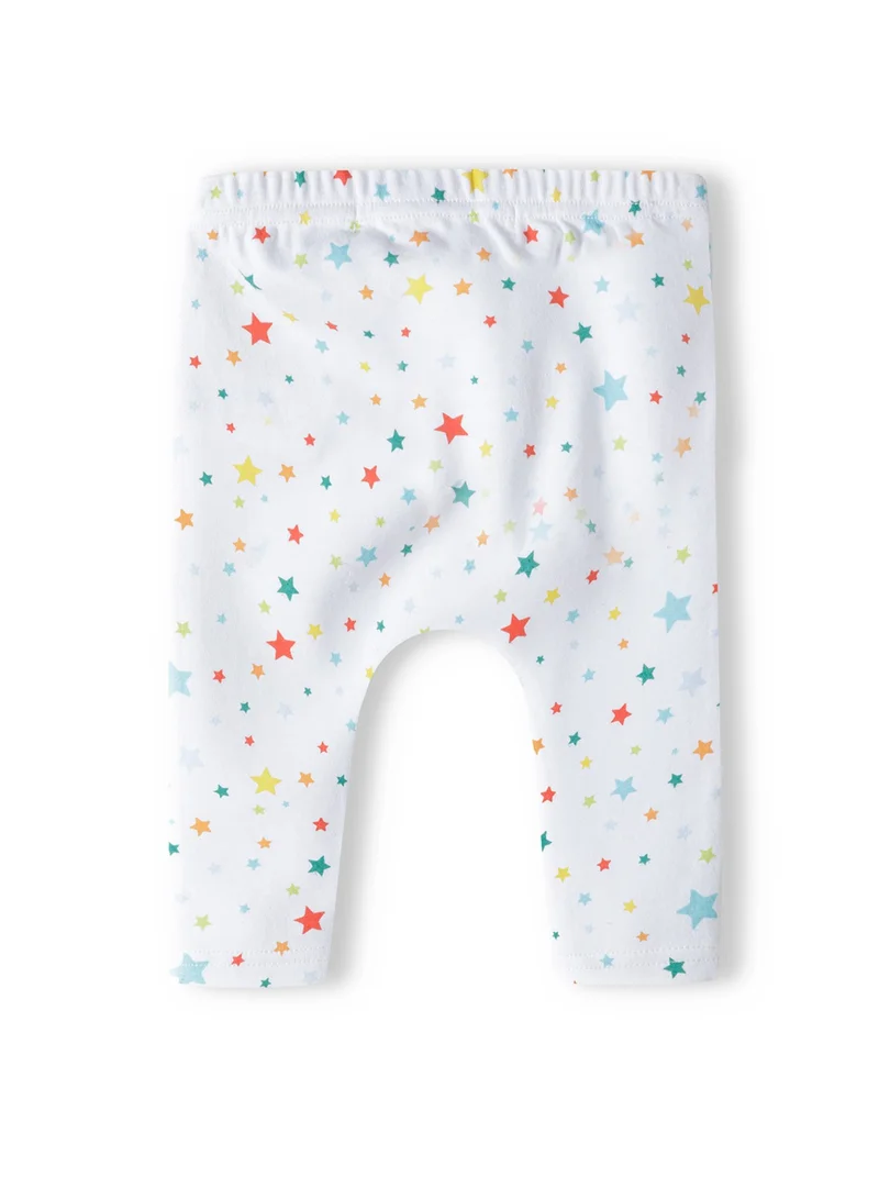 MINOTI 2-Pack Baby Leggings with All Over Print and Soft Waistband