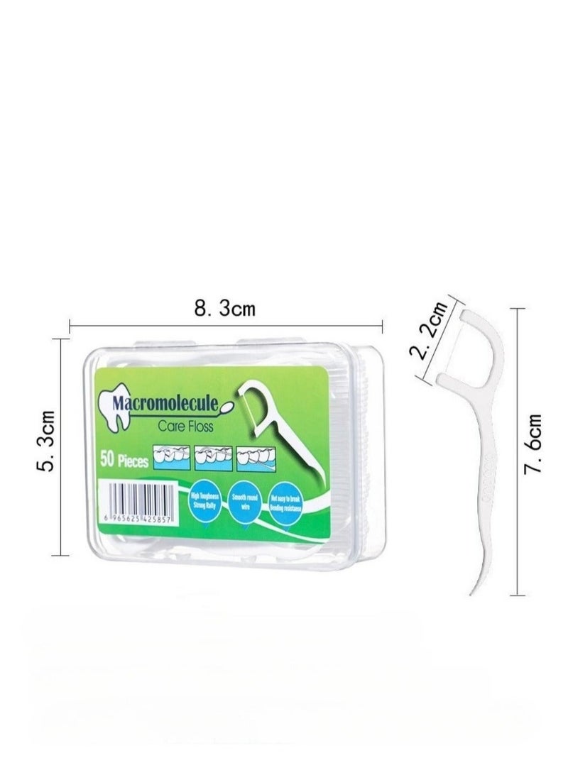 250-Piece Toothpick Dental Floss with Portable Cases, Teeth Cleaning, Dental Flossers No-Shred & No-Break Use, Smooth and Thin Floss for Clean Teeth and Gums - Image 5