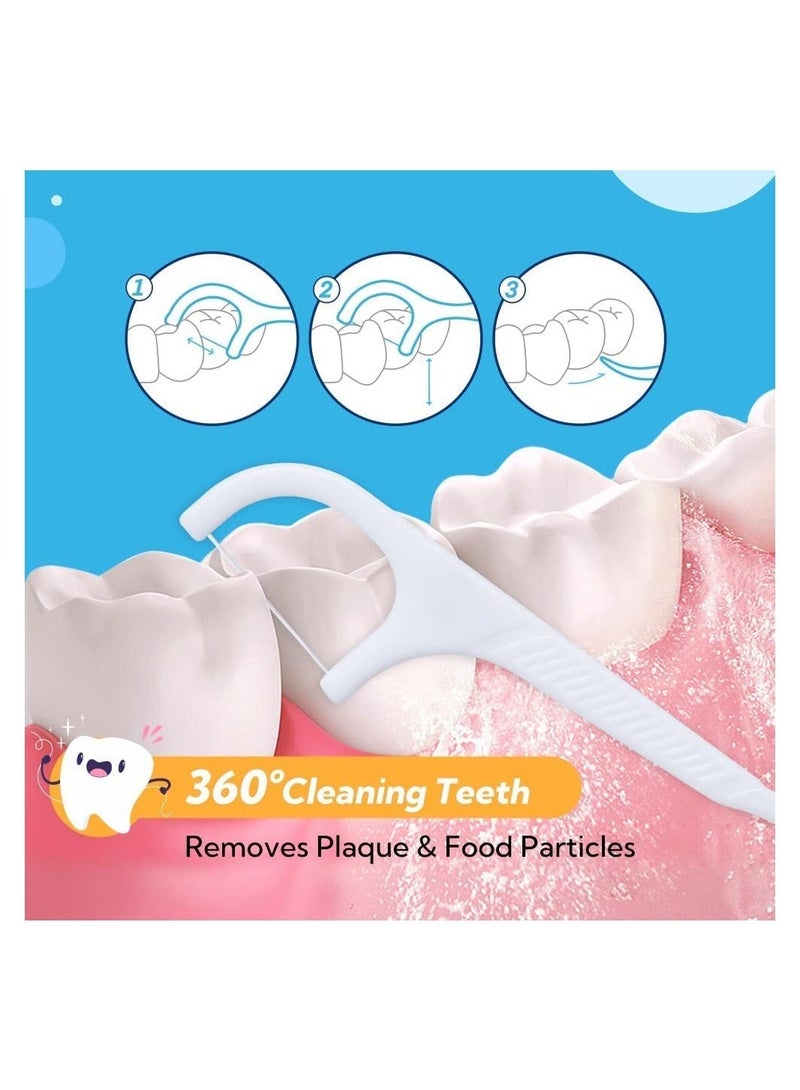 250-Piece Toothpick Dental Floss with Portable Cases, Teeth Cleaning, Dental Flossers No-Shred & No-Break Use, Smooth and Thin Floss for Clean Teeth and Gums - Image 3