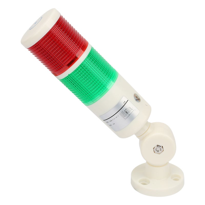 Red /Green CNC Machine Warning LED Indicator Alarm Signal Light with Buzzer Sound 24V - Image 1