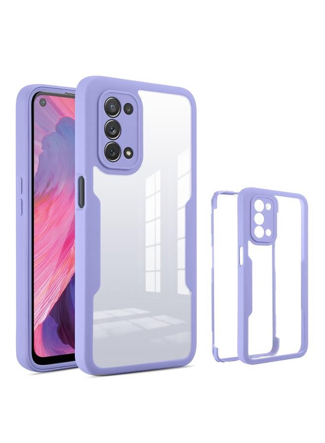 اس-توب جراب لهاتف OPPO A74 5G مصنوع من الأكريليك والبولي يوريثان الحراري، بتغطية كاملة 360 درجة - Image 1