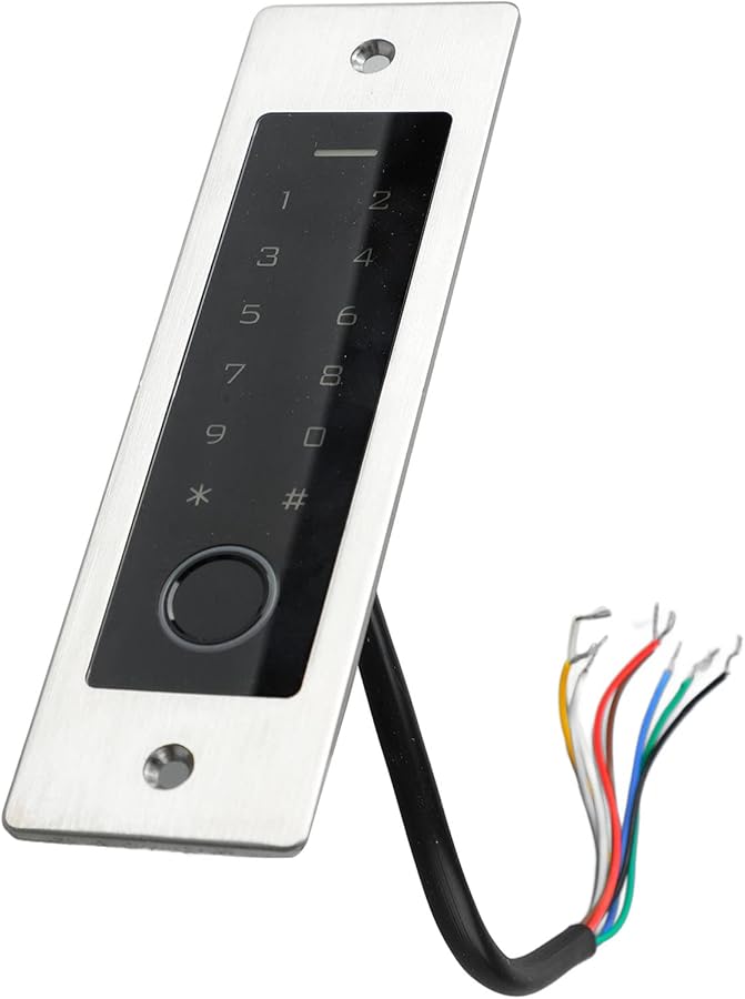 نظام التحكم في الوصول بغلاف معدني، لوحة مفاتيح تعمل باللمس وبصمة الإصدر وكلمة المرور لدخول المنزل والمكتب والمرآب - Image 3