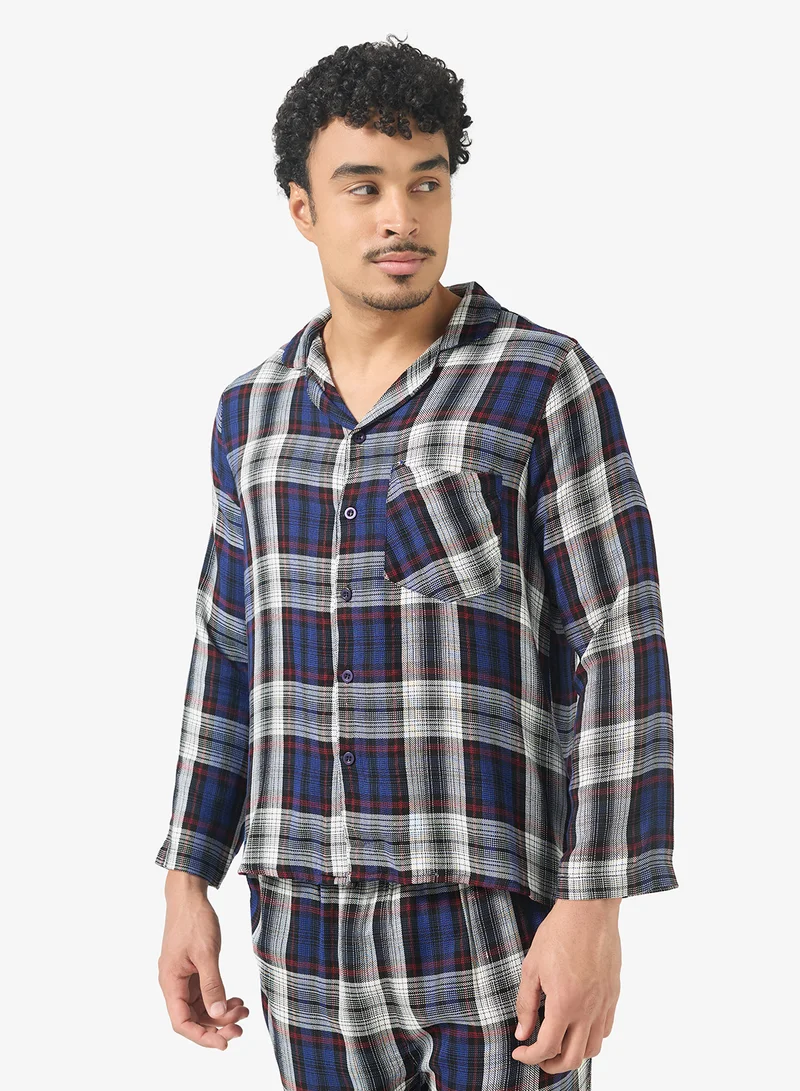 Robert Wood Nightwear Shirt & Pants Set