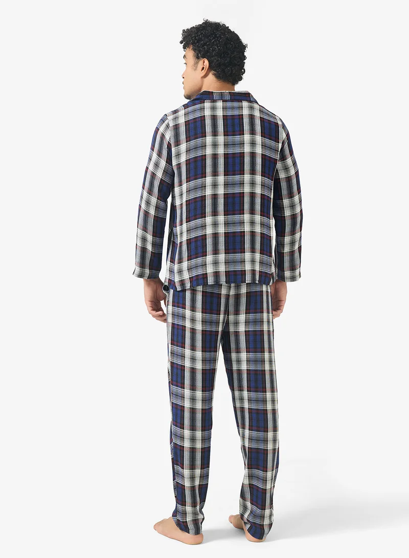 Robert Wood Nightwear Shirt & Pants Set