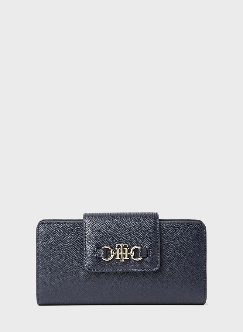 TOMMY HILFIGER Flapover Monogram Clutch