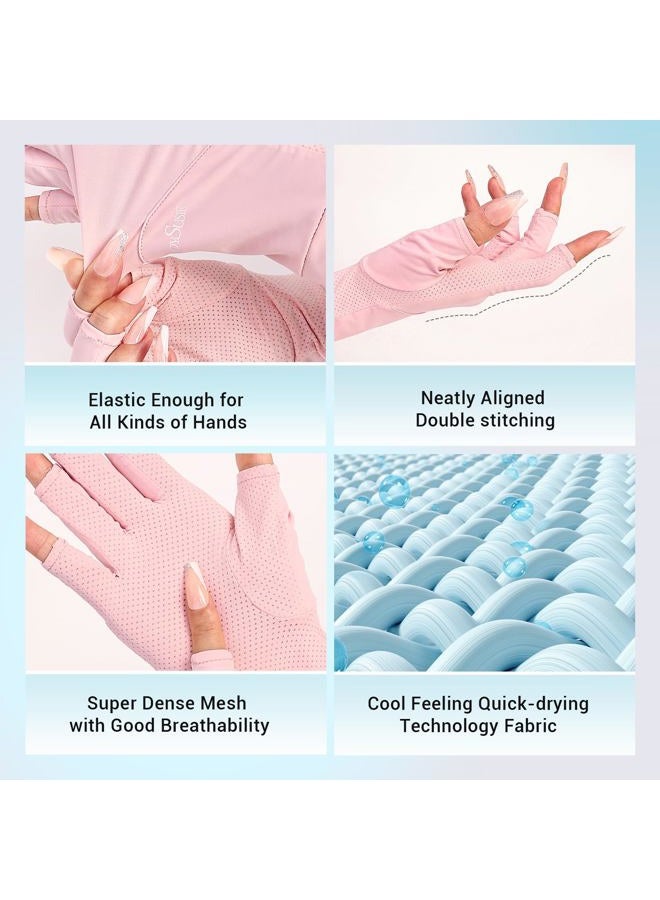MelodySusie Premium UV Protection Gloves for Nails - UPF99+ Fingertip Protection, Ultra Cool Feeling Fabric, Anti UV Nail Art Gloves - Image 3