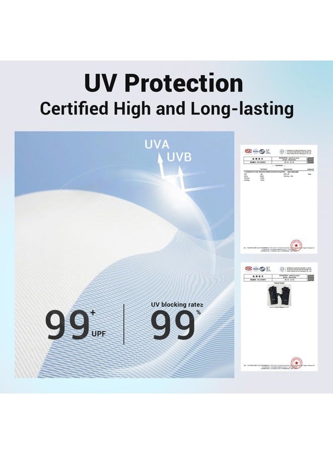 MelodySusie Premium UV Protection Gloves for Nails - UPF99+ Fingertip Protection, Ultra Cool Feeling Fabric, Anti UV Nail Art Gloves - Image 2