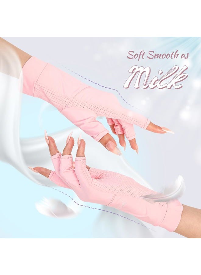 MelodySusie Premium UV Protection Gloves for Nails - UPF99+ Fingertip Protection, Ultra Cool Feeling Fabric, Anti UV Nail Art Gloves - Image 5