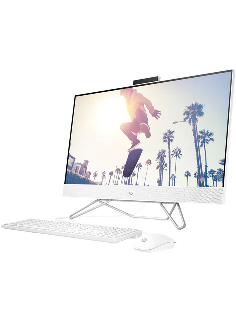 HP (نسخة محدثة) AIO 27 CB1155 شاشة 27 بوصة، معالج Core i7-1255u/ذاكرة RAM 8GB/قرص SSD 512GB/رسومات Intel Iris XE/Free DOS / أبيض - Image 2