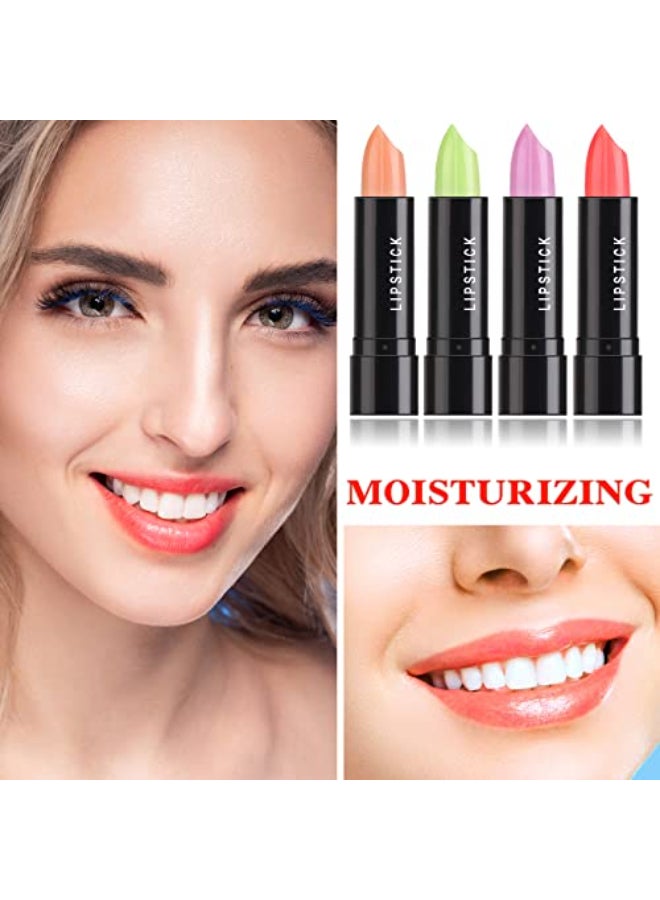 LZYLLS 4 Pcs Color Changing Change LipstickMagic Lipstick Jelly Lip BalmMoisturizer Tinted Lip Tint Stain Long Lasting Waterproof Temperature Color Change Lip Gloss - Image 4