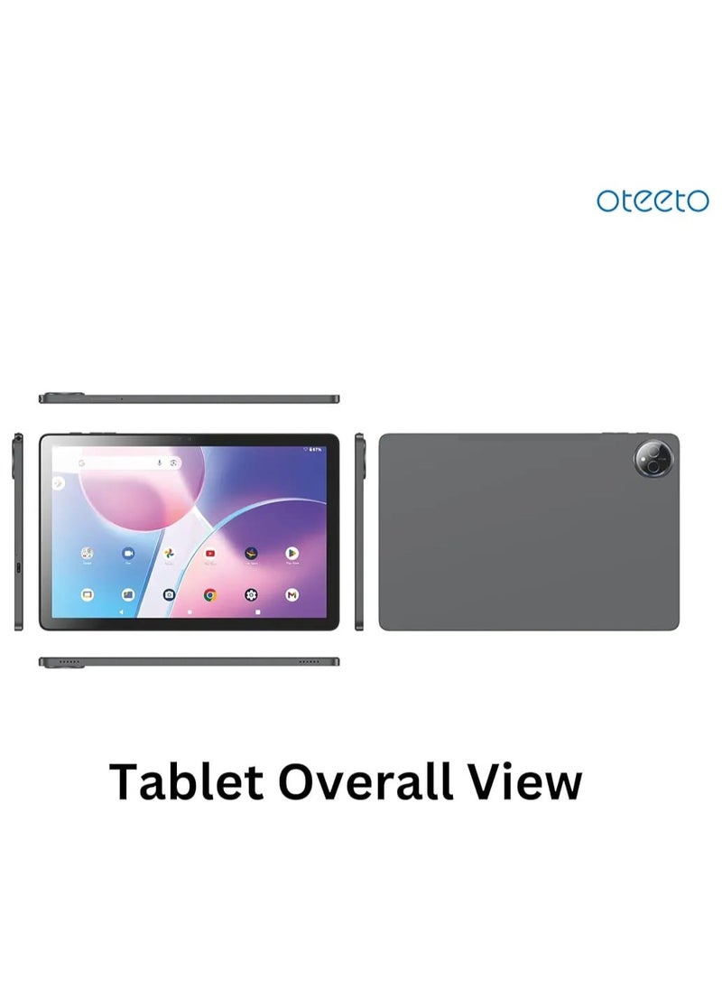 Oteeto - New Oteeto TAB14 Tablet/11.0" Inch IPS LCD/8GB RAM + 512 GB ROM/5G Network/8000 mAh/8MP Front + 13MP Rear Camera/Octa Core 2.0 GHz/Android 14/Includes Keyboard,Touch Pen,Mouse - Image 1