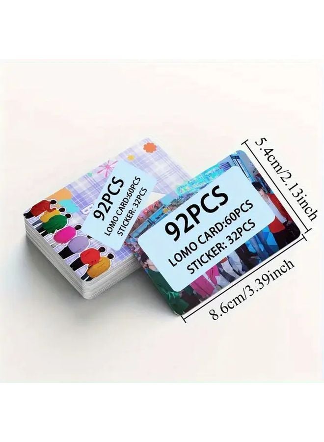 92 قطعة من مجموعة بطاقات الصور وملصقات الكيبوب هدايا تذكارية للجماهير لحفظ الذكريات - Image 4