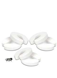 KidDough Baby Proofing Finger Pinch Door Guard For Kids Safety - Pack Of 6 White C-Shape Door Stopper Guard, For Accidental Door Lock & Slamming Door Protection For Child, Babies & Pet Safety  - Image 1