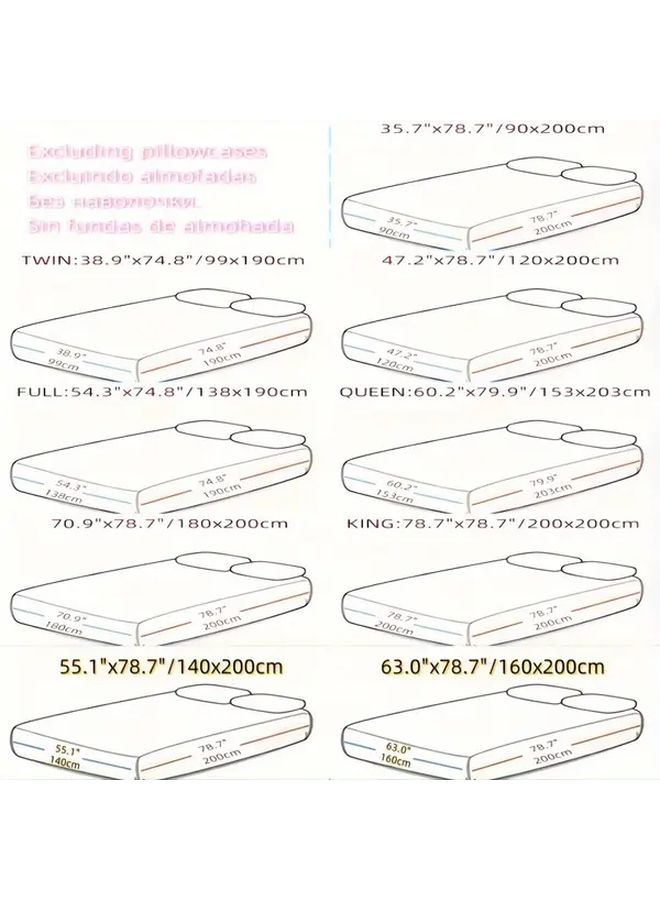 Queen Green Fitted Sheet 100 Polyester Butterfly Pattern 11.81 Inch Deep Pocket - Image 3