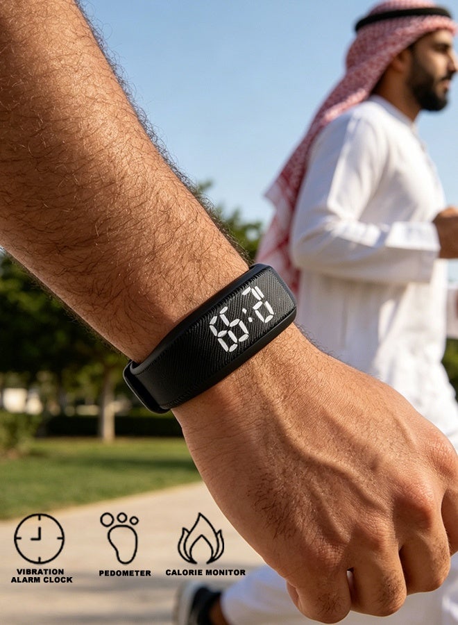 Smart Watch Sports Bracelet, Water Proof Fitness Band Tracker Smart Bracelet, Digital Sports Watch With Vibrating Alarm Clock Running Step Counting, Smart Intelligent Step Bracelet For Boys Girls - Image 3