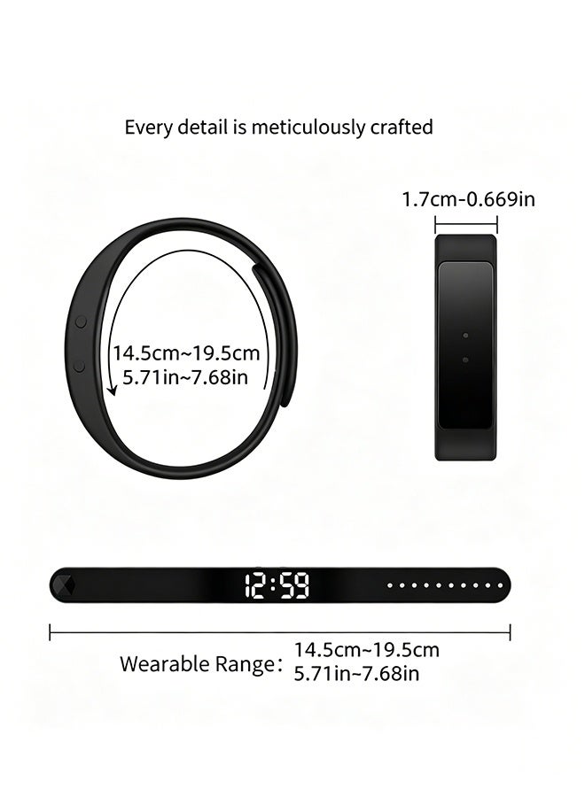 Smart Watch Sports Bracelet, Water Proof Fitness Band Tracker Smart Bracelet, Digital Sports Watch With Vibrating Alarm Clock Running Step Counting, Smart Intelligent Step Bracelet For Boys Girls - Image 2