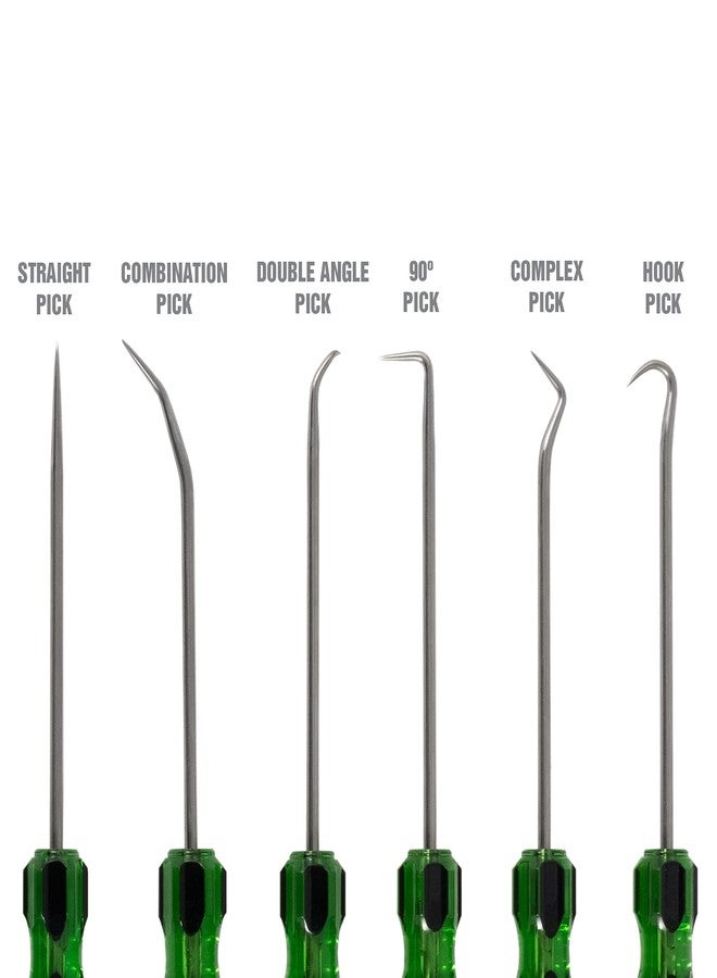 OEMTOOLS 26545 6 Piece Hook And Pick Set With Acetate Handle, Hook Tool And Pick Tool, Vehicle Pick And Hook Set, Pick Tool Set For Mechanics - Image 3