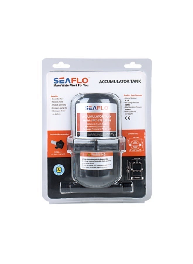 SEAFLO 0.75/1.0 Liter Pressurized Accumulator Tank, Pressurized Accumulator Tank, Accumulator Tanks - Image 3