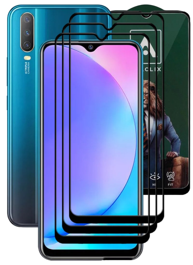 ACLIX 3 Pieces Antistatic ESD Dustproof Premium Quality High Definition Tempered Glass Screen Protector Designed For vivo Y17 - Image 1