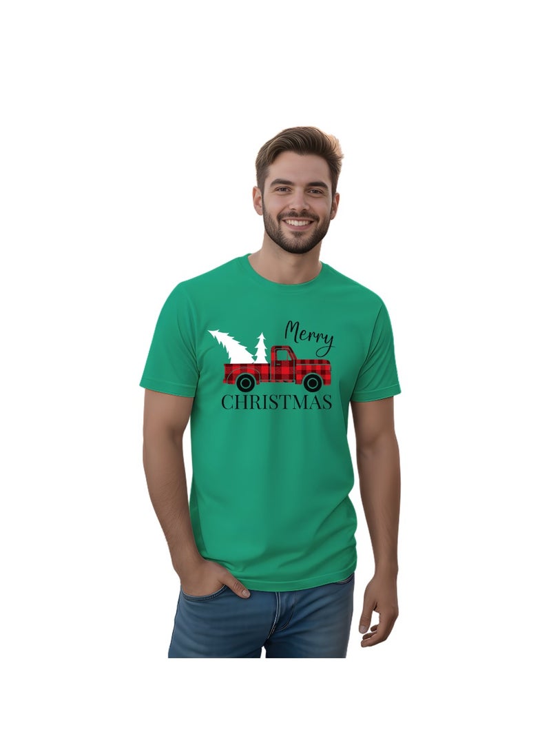 PRINTSHOP4ME Christmas Short Sleeve Round Neck T-Shirt For Adults – Comfortable And Soft Cotton Christmas Shirt For Men And Women – Perfect For Christmas Parties And Holiday Gifts - Image 1