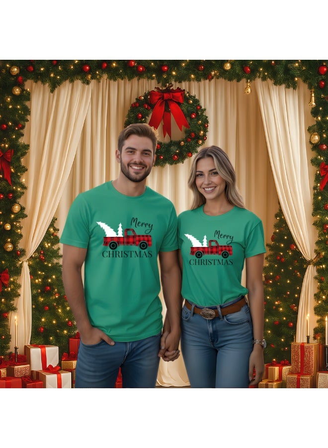 PRINTSHOP4ME Christmas Short Sleeve Round Neck T-Shirt For Adults – Comfortable And Soft Cotton Christmas Shirt For Men And Women – Perfect For Christmas Parties And Holiday Gifts - Image 4