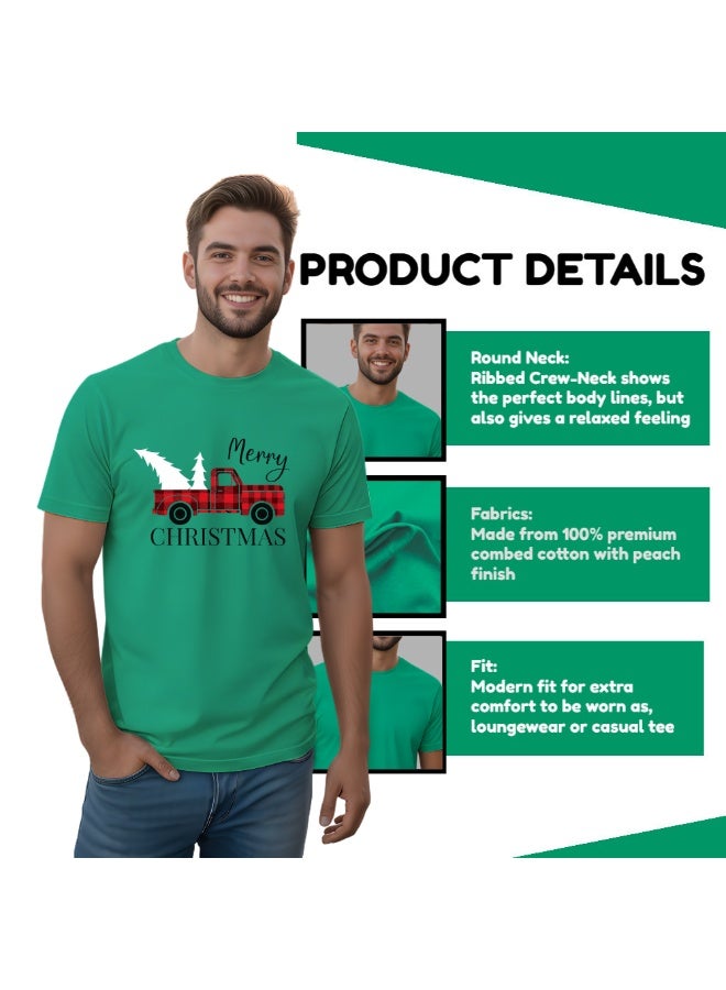 PRINTSHOP4ME Christmas Short Sleeve Round Neck T-Shirt For Adults – Comfortable And Soft Cotton Christmas Shirt For Men And Women – Perfect For Christmas Parties And Holiday Gifts - Image 5