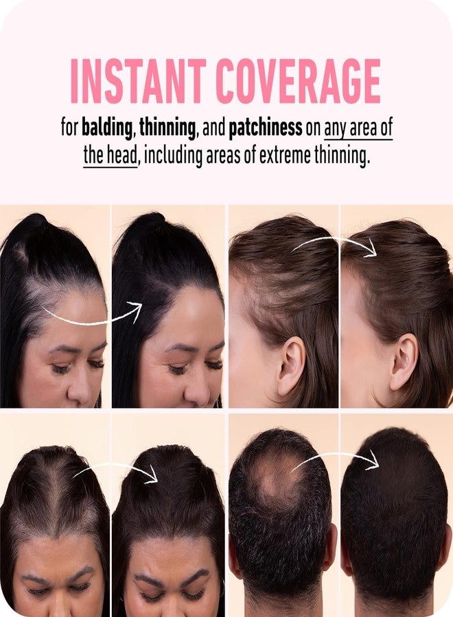 BOLDIFY Hairline Powder (LARGE, 10g) - Root Touch Up Hair Color for Gray Coverage - Bald Spot Concealing Hair Powder for Women & Men - 48-Hour Stain-Proof - Medium Brown - Image 5