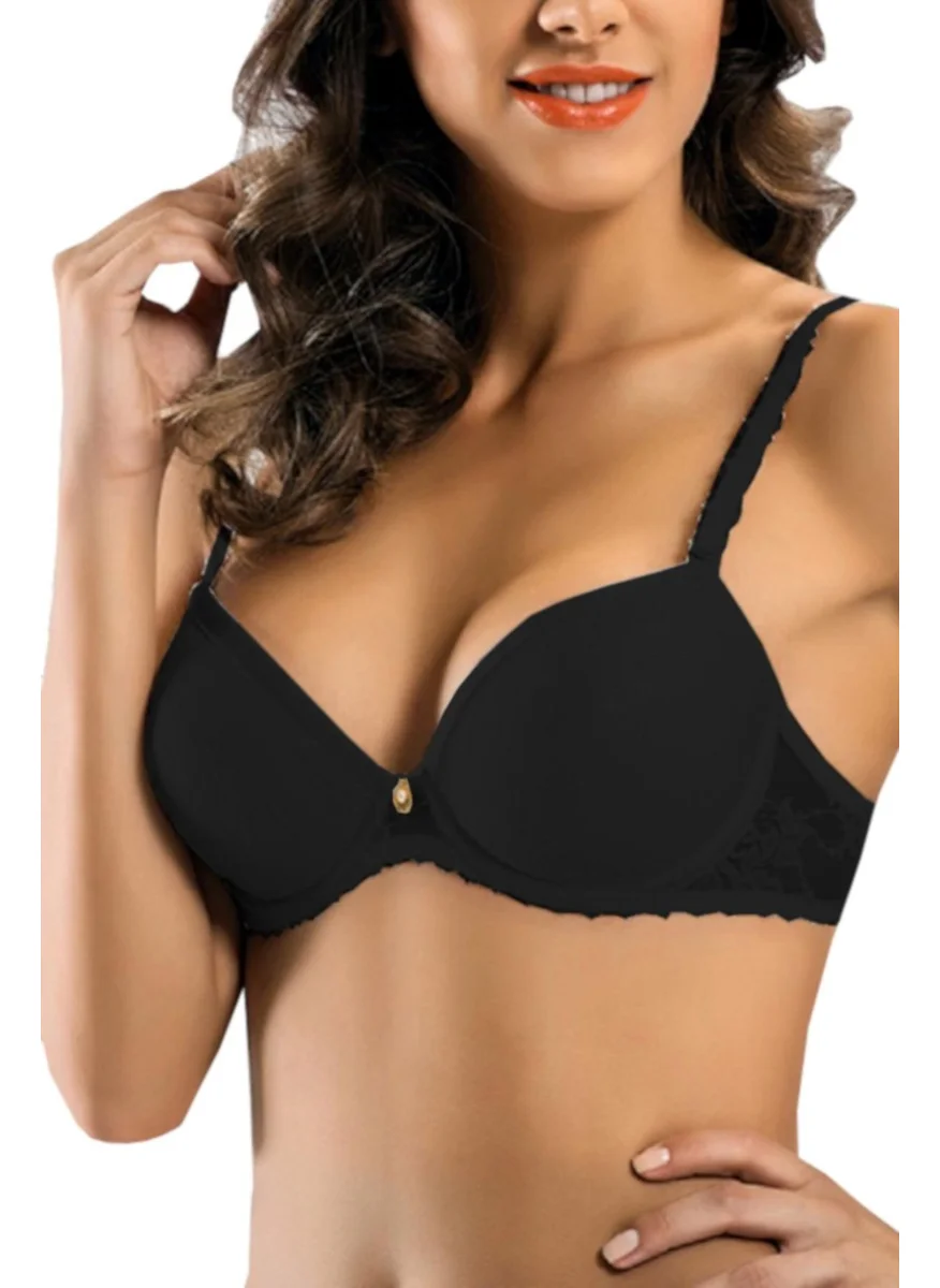 لوجاردان 7003 01 75 Lace Push Up Bra White