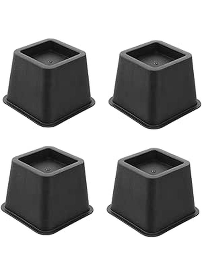 Small Slant Square Chair Leg Floor Protectors Set Of 4 Non Slip Reusable For Hardwood Floors - Image 1