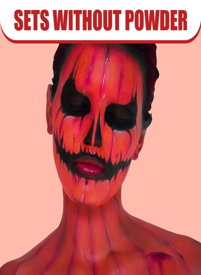 BOBISUKA Red Face Body Paint, Water Based Face Painting for Art Theater Halloween Party Cosplay Clown SFX Makeup for Women Adults, Non-Toxic Washable - Image 5