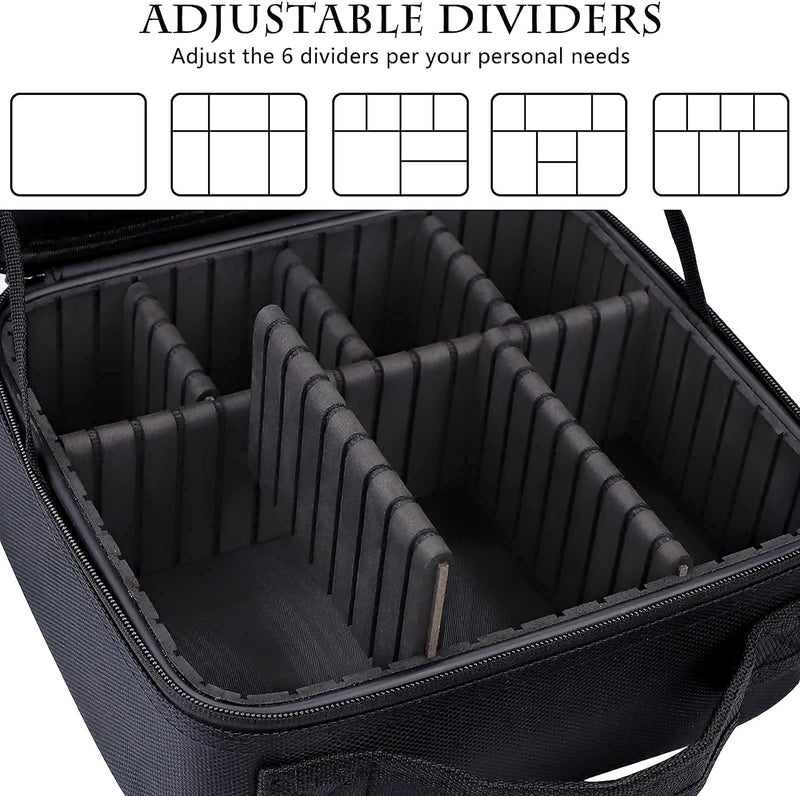 Travel Makeup Bag - Portable Cosmetic Organizer with Adjustable Dividers - Image 4