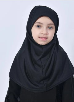 lamha abaya Black girls abaya with zip closure from the top with velvet fabric overlap  - Image 4