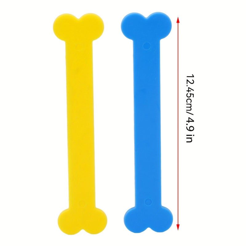2pcs Children Tongue Tip Trainer Bone Shape Blue Tongue Muscle Strength Exerciser - Image 1