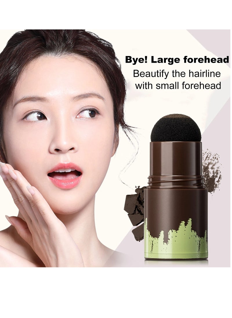 MAIGOOLE Hairline Shadow Powder Stick, Natural Modification Hairline Powder Filling Bald, Pigmented Long Lasting Hair Shading Sponge Pen, Hair Line Modified Repair Edge Concealer Makeup Tool, (Black Color)  - Image 2