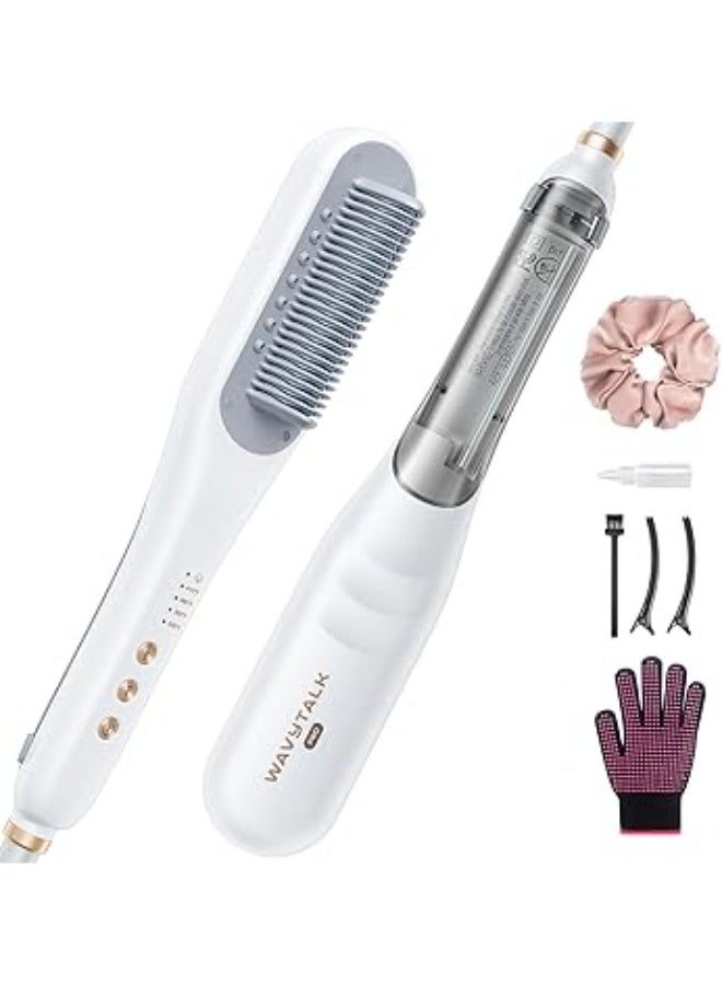Wavytalk Pro Steam Straightener Brush, Steamline Pro 3 in 1 Straightening Brush, Steam Reduces Damage, Nourishes Hair, and Expedites Straightening - Image 1