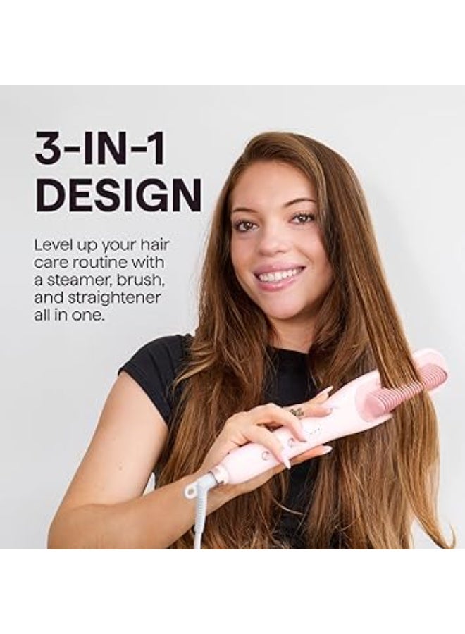 Wavytalk Pro Steam Straightener Brush, Steamline Pro 3 in 1 Straightening Brush, Steam Reduces Damage, Nourishes Hair, and Expedites Straightening - Image 5