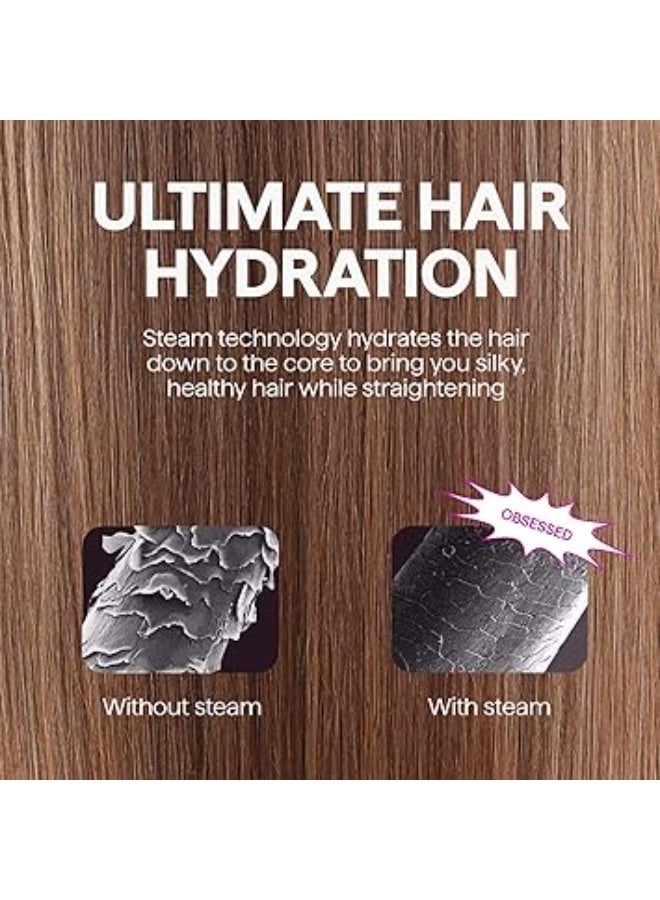 Wavytalk Pro Steam Straightener Brush, Steamline Pro 3 in 1 Straightening Brush, Steam Reduces Damage, Nourishes Hair, and Expedites Straightening - Image 3