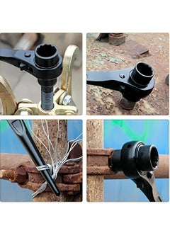 DEFAONS 22mm DEFAONS Threaded Wrench Ratchet Wrench Steel Construction Scaffolding Tool Wrench Double Socket Tool  - Image 4