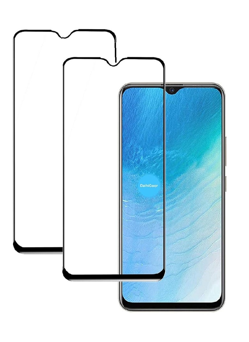 Super 2 Pieces Tempered Glass Screen Protector 5D Designed For vivo Y19 Full Glue Edge to Edge Full Screen Coverage And Bubble Free - Image 1