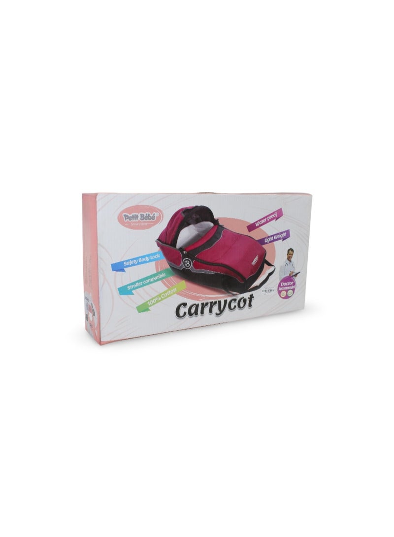 Petit Bebe Smart Gear Baby Carrycot – Red - Image 2