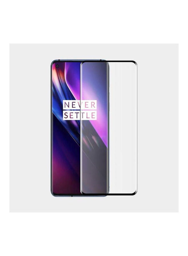 DUSALA For Oneplus 8 Pro Curved Full Screen Full Glue Tempered Glass Screen Protector Film Clear-Black