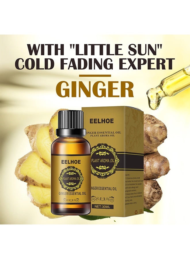 EELHOE Ginger Essential Oil ,Of Essential Oil For Abdominal Fat Removal ,Accelerate Metabolism Burn Calories Beautiful Curve 30ml - Image 3